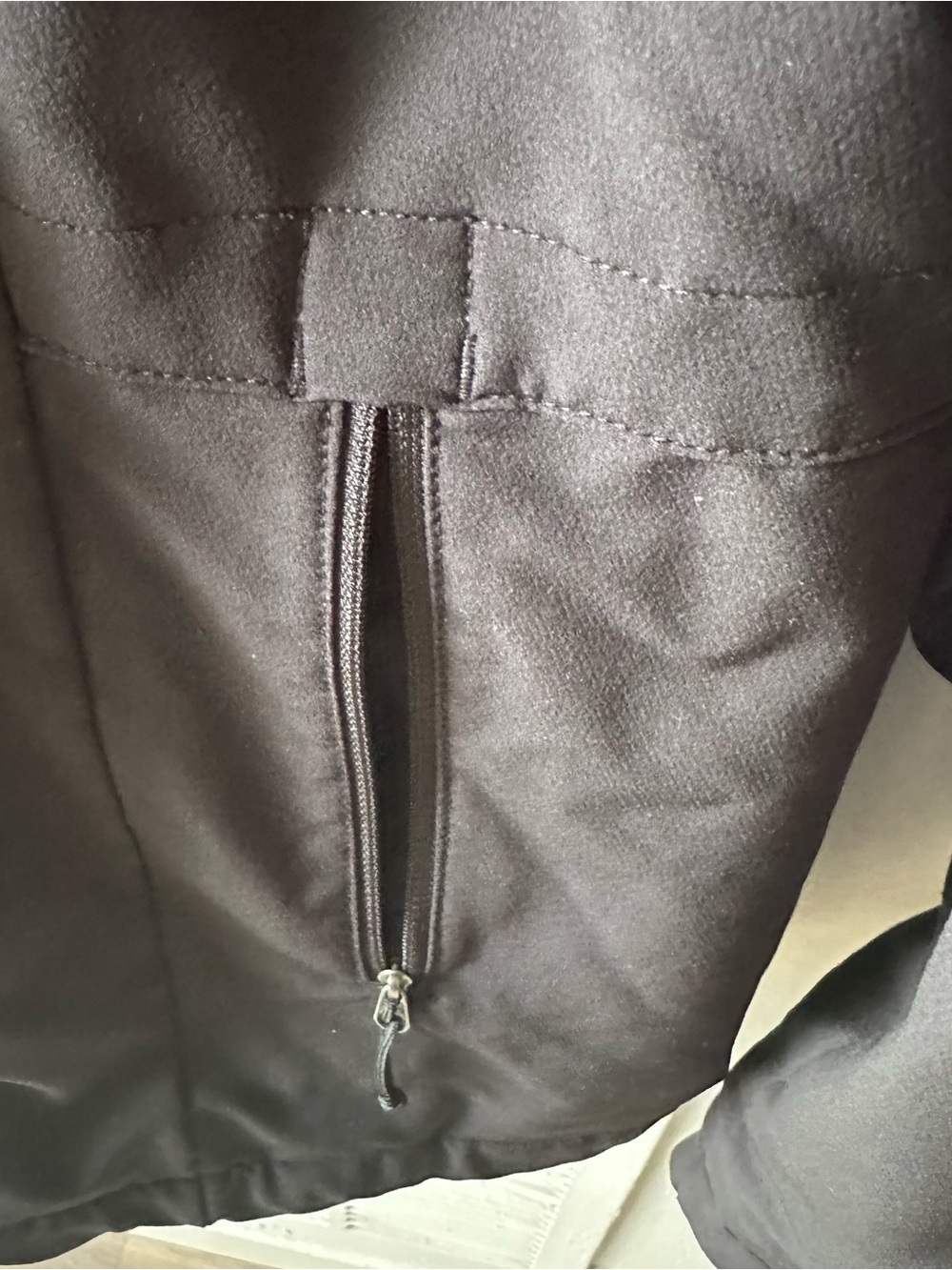 The North Face Black Soft Shell Velour Lined Hooded Jacket with Pink Logo Large - Picture 4 of 7